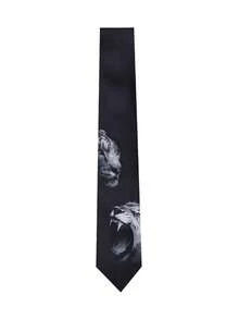 Creative Whale & Sunset Pattern Tie | Unique Fashion Accessory For Suit,Accessories,Festival - Multicolor - View 4