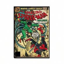 Marvel 1张复古蜘蛛侠漫画海报，复古漫威墙饰，完美的返校、万圣节、圣诞节和生日礼物，送给超级英雄粉丝。 - 彩色 - 查看 6