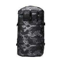 Túi du lịch mới với ngăn đựng đồ khô và ướt riêng biệt, túi đeo vai/ba lô đôi dung tích lớn, túi xách tay/đeo chéo/hành lý xách tay, túi đeo chéo/túi tập gym thời trang, đa năng, tiện dụng, tối giản với ngăn đựng đồ khô và ướt riêng biệt. - màu đen - Xem 9