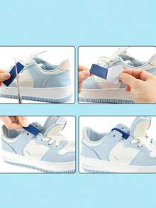 6pcs Shoe Self-Adhesive Insoles Repair Patches, Anti-Friction And Heel Protection, Washable For Various Shoe Types, Non-Damaging To Shoes - Style a - View 2