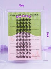 浓密单簇假睫毛，轻盈无胶，打造生动漫画风格双眸 - 查看 7