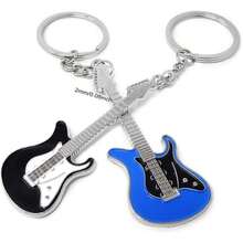 6pcs Mixed Alloy Guitar Keychain | Cute Bass And Electric Guitar Keyring - Instrument Key Holder For Music Lovers, Cool And Handsome Style - Old Gold - View 6