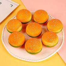 1 món đồ chơi bóp hình bánh hamburger mềm mại, đồ chơi cảm giác dành cho người tự kỷ giúp giảm căng thẳng và lo âu, đồ chơi bóp giảm căng thẳng phù hợp cho người lớn (Kiểu ngẫu nhiên) - Nhiều màu - Xem 3