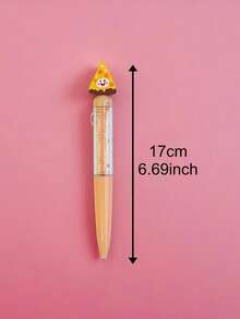 4-Color Cute Shaped Creative Maze Pen - Hamburger And French Fries Food-Shaped Soft Gel Tip Design - 0.7mm Black Ballpoint Pen - Twistable Tip For Smooth Writing - Highly Playable Dopamine-Colored Ballpoint Pen - 多色 - 查看 5