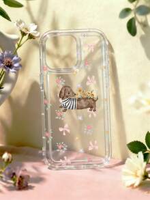 可爱腊肠犬手机壳，兼容 和三星 Galaxy - 彩色 - 查看 2