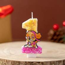 0-9 Velas con forma de cachorro de peluche adorables, hermosas decoraciones para pasteles, regalos ideales para fiestas, adecuados para pasteles de cumpleaños, pasteles de boda, celebraciones de aniversario, reuniones familiares y talla grande - Ver 15