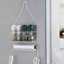 Organizador de Baño con Ganchos para Shampoo, Jabón y Accesorios,Estante de Ducha Metálico de Múltiples Niveles, Estante Colgante Resistente al Óxido, Ideal para Ahorrar Espacio en el Baño - A - Ver 9