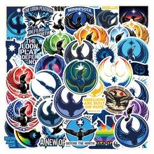 50pcs Rebel Loon Stickers Retro Ins 2D Fantasy Sun Ins Y2K Downtown Aesthetic Stickers Gifts Humorous And Funny Stickers 80S 90s Anime Stickers For Scrapbook Supplies Envelope, Water Bottle, Computer, Laptop, Phone, Luggage, Notebook, Fridge,Festival Party,Christmas Decoration New Year Winter Scrapbooking - 50pcs - View 1