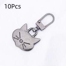 Tirador de cremallera con forma de gato, reparación rápida desmontable, repuesto universal de colgante de tirador de cremallera de metal, sin necesidad de herramientas para bolsos, ropa, chaquetas, zapatos y botas - multicolor - Ver 13