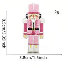 Bộ 1 miếng vá thêu hình nhân vật hoạt hình, phụ kiện quần áo trẻ em dịp Giáng sinh, nhãn dán nhiệt, giảm giá - Miếng vá vải hình nhân vật hoạt hình - Xem 2