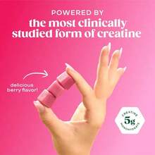 Bloom Creatine Monohydrate Gummies, 5g Per Serving, Sugar Free Creatine Gummy For Workout, Strength, Cognitive Health & Lean Muscle Support, Gluten Free & Non GMO, Berry Boost, 36 Gummies, 12 SVG - 221G - View 2