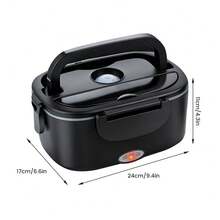 Electric Lunch Box Food Heater 40W Heated Lunch Box For Adults 12V Portable Food Warmer LunchBox For Car Truck Work Driver Valentine's Gift For Men Women - Black - View 8