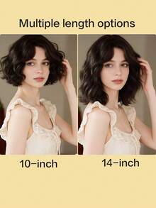 Tóc nối kẹp gợn sóng, tóc giả tổng hợp nhẹ, giúp tăng độ dày cho tóc, phù hợp cho phụ nữ. - Nhiều màu - Xem 3