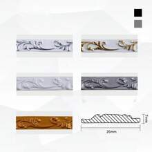 1 buah 3D PVC Dekoratif Lembut Perekat Diri Garis Trim Plafon Lis Dekoratif Garis Dekorasi Dinding Stiker Wallpaper 3D DIY - A - View 8