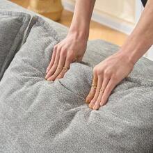 Chaise Longue Without Assembly – Comfortable & Soft Sofa Including Cushions, With Side Pockets - Grey - View 5