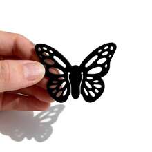 一套黑色猫头鹰造型书签，亚克力猫头鹰书签，学习书架书签卡，学习文具，创意独特书签，可爱贴纸书签 - A - 查看 5