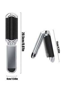 1pc Sparkling Rhinestone Folding Comb,Makeup Comb, Massage Comb, Luxury Mini Hair Brush With Mirror,Women's Hair Styling Compact, Portable Pocket Comb,Hair Products And Accessories For Barber Salon Beauty Travel Essentials,Perfect Gift For Family, Friends, Loved Ones,Ideal Birthday Gifts, Holiday Gifts, Party Gifts, Mother's Day Gifts,Wedding Gifts, Back-To-School Gifts - Multicolor - View 11