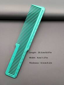 1pc/3pcs/5pcs/6pcs Heat-Resistant Durable Hair Styling Comb Set, 19 Models Available, Macaron Color With Ruler, Suitable For Long/Short Hair, Cutting, Styling, Salon/Home/Travel Use - Mint Blue - View 16