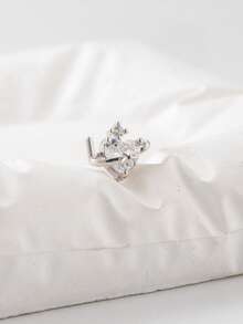 Khuyên mũi hình ngôi sao độc đáo, mang phong cách lãng mạn vũ trụ, trang sức xỏ khuyên Y2K và phụ kiện mũi đính kim cương lấp lánh đa năng dùng hàng ngày. - Bạc - Xem 6