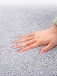 Alfombra de baño absorbente y gruesa de felpa sintética antideslizante para la entrada suave y duradera ideal para hogar - Rojo - Ver 5