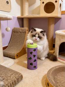 1件宠物咀嚼玩具，狗狗和猫咪解闷神器，慢食益智玩具 - 彩色 - 查看 2