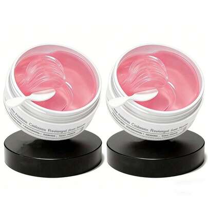 Affordable Eye Patch 2*60 Patches  I The Peptide Collagen Hydrogel Eye Patch Puffy Eyes And Dark Circles |   DEPUFFS UNDERYE BAGS IN JUST 10 MINUTES, Reduce Puffiness Hydrate EDX2