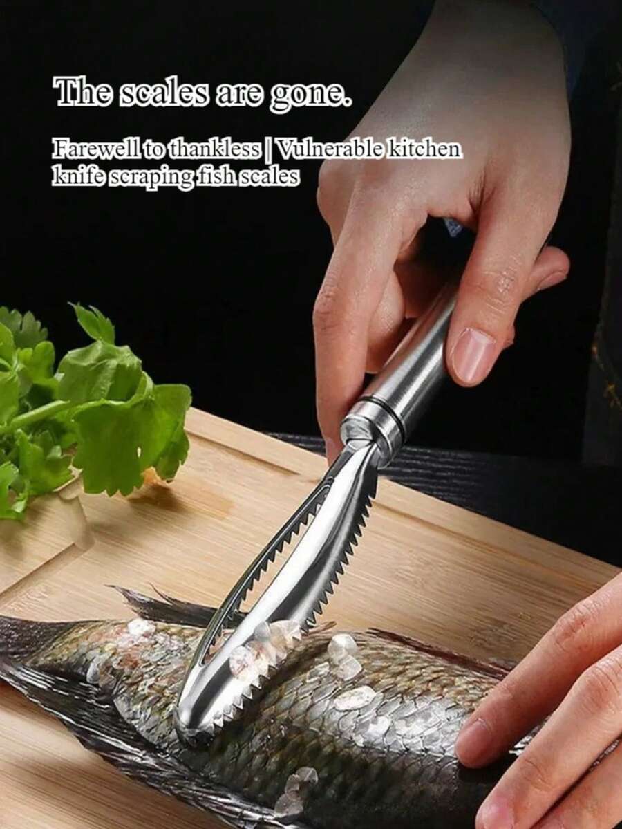 Dụng cụ nhà bếp đa năng dùng để loại bỏ vảy cá, thích hợp cho gia đình và sử dụng chuyên nghiệp, dụng cụ cạo vảy cá bằng thép không gỉ, dụng cụ cạo vảy cá, dụng cụ cạo nhà bếp, bàn chải cạo vảy cá, dụng cụ cạo vảy cá nhỏ. - Xem 1