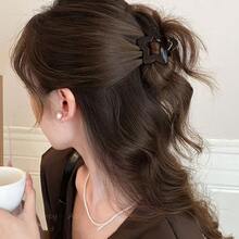 1/4个星形镂空小夹子高弹耐用后脑勺半扎发学生通勤简约时尚发夹 - 星星小髮夾 - 查看 2