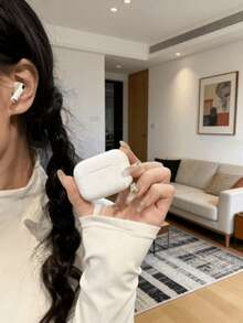 真无线耳机 - 兼容苹果和安卓设备，内置麦克风，防汗，续航长达 24 小时 - 白色，耳机 > 无线，真无线耳机，耳机 - 查看 2