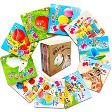 Un conjunto de diez kits de aprendizaje cognitivo en español que pueden identificar rápidamente objetos y vocabulario, y promover el desarrollo cognitivo y del lenguaje temprano. Regalo para el Ramadán y el regreso a la escuela. - Multicolor - Ver 2
