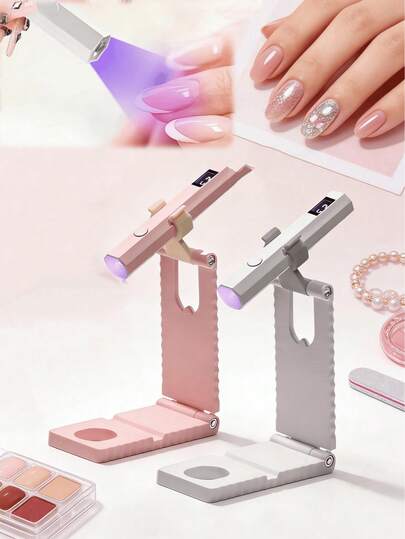 LED Nail Lamp With LCD Display,180mAh,10.3CM*1.9CM, Portable One-Line Nail Light Bar For Gel Polish Curing, Compact Cordless Nail Dryer With Smart Timer Screen, Fast Even Curing Nail Art Lamp For Acrylic, Gel And Extension Nails, Lightweight Travel-Friendly Nail Lamp For Home, Salon And DIY Manicure Use, Professional Nail Tool For Beginners And Technicians, Perfect Gift For Women, Nail Lovers, Valentine's Day And Christmas