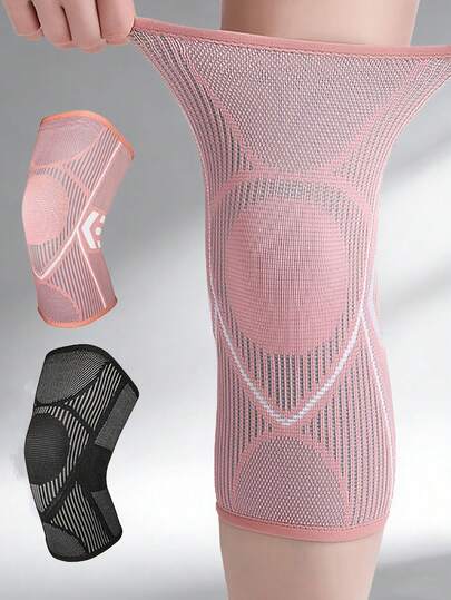 Anti-Slip Elastic Sports Knee Pads, Breathable Compression Knee Brace, Unisex, Relieve Knee Pain, Absorb Impact, Provide Knee Support, Suitable For Volleyball, Soccer, Dance, Yoga, Tennis, Running, Cycling, Fitness, Climbing, Basketball And Other Sports