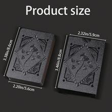 一副黑金玫瑰防水扑克牌 - 大号雾面字母，派对游戏，节日，圣诞节 - 耐用塑料材质，成人娱乐，节日娱乐 | 镀金设计 | 耐用PVC扑克牌，节日游戏，优雅 - 彩色 - 查看 4