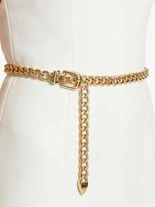 Dây xích kim loại nhiều lớp dành cho nữ, thích hợp để phối cùng váy. - Nhiều màu - Xem 4