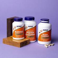Now Foods Supplements, Super Enzymes, Formulated With Bromelain, Ox Bile, Pancreatin And Papain,180 Capsules - 180 Count (Pack of 1) - 查看 5