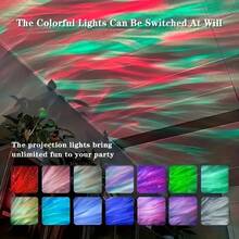 1pc Water Wave Projection Mood Light, USB Powered 3D Dynamic Flowing Water, Dreamy Romantic Gift, Remote Control (Battery Included), Suitable For Home Theater, Ceiling Decor, Camping, Wedding, Magic Projection Lamp Gift, Birthday, Romantic Atmosphere Light, Wedding Decor, Modern Projection Lamp, USB Powered Light, Atmosphere Projector, Outdoor Enthusiast - Multi-color light - View 2