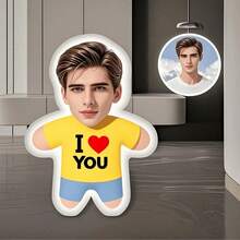 Gối tựa lưng in hình cá nhân, 5 màu "Anh yêu em", gối trang trí tùy chỉnh, độc đáo và thú vị. Thích hợp cho Ngày của Cha, Ngày của Mẹ, Halloween, Giáng sinh, Đêm Giáng sinh, Ngày lễ Tình nhân, Sinh nhật, Kỷ niệm, Lễ Tạ ơn và các dịp khác. - Tải hình ảnh lên để tùy chỉnh gối - Xem 5