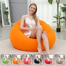 Modern Foldable Inflatable Slouchy Sofa Single Comfortable Sofa Bed Suitable For Various Room Types - Modern - View 11