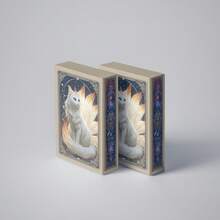 YFOPEN 九尾猫扑克牌，九尾狐元素，新奇收藏卡牌，每款设计独一无二，耐用材质，复古风格，适合主题派对、收藏扑克牌、桌面游戏、礼品卡 - 彩色 - 查看 10