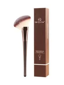 RonShadow 镰刀形扇形化妆刷，柔软粉状腮红高光修容刷，便携式化妆工具 - 彩色 - 查看 12