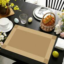 1/2/4/6/8/300片装豪华餐垫套装，采用简约高端灰色设计，多种图案可选。采用100%涤纶面料，运用数码印花技术，可机洗，耐热，防污，防水，适用于派对装饰、咖啡桌、餐桌、室内装饰配件、餐厅和公司聚会。 - 彩色 - 查看 11