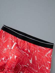 4条装几何印花青少年男童平角内裤 - 彩色 - 查看 3