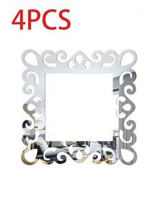 4 miếng dán gương trang trí ren bằng acrylic cho công tắc điện, miếng dán gương trang trí, miếng dán công tắc ren, miếng dán tường trang trí công tắc gương, thích hợp để trang trí công tắc phòng khách và phòng ngủ, trang trí nhà cửa, phòng tắm, trang trí phòng dễ thương. - A - Xem 14