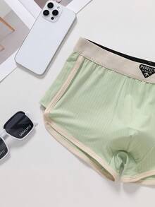 2pcs Men's Plus Size Boxer Briefs, Made Of Milk Silk Fabric, Breathable, Comfortable, And Shipped In Random Colors. - Multicolor - View 8