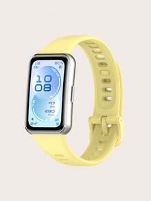 1 pieza Correa de silicona suave y sólida con hebilla de liberación rápida compatible con Huawei Band 11 / Band 11 Pro Smartband, accesorio de repuesto para mujeres/hombres - Banda 11 / 11 Pro - Ver 24