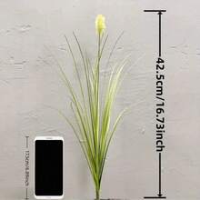 12 paquets de fleurs artificielles réalistes d'herbe d'oignon et de queue de renard, plantes en pot artificielles en plastique - convient pour les jardins extérieurs, la décoration intérieure, les cadres de fenêtre | Parfait pour le printemps, l'été, l'automne, l'hiver | Anniversaires, mariages | Cadeaux, décoration de jardin | Fleurs naturelles et réalistes | Arrangements floraux artificiels - Vert - Voir 4
