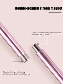 二合一猫眼美甲磁力笔套装，长铝柄强磁钢珠美甲磁力笔，多功能强力磁性猫眼凝胶指甲油磁力笔，可拆卸美甲工具，适用于家庭DIY美甲沙龙工作室，磁性钢珠美甲磁力笔套装，长铝柄美甲磁力笔，磁性猫眼凝胶指甲油美甲工具 - 彩色 - 查看 12