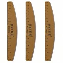 1/3pcs Washable, Durable Nail File Sponge Buffer Block With Scale, Double-Sided Nail Polishing Block - Khaki - View 8