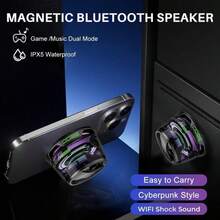 2026 Bluetooth Speaker Mini Magnetic Bluetooth Speaker, Multifunctional Portable Bluetooth Speaker G200, Cyber Magnetic Smal Xpoovv Magnetic Small Wireless Bosina Paracelular Mini Speaker Unique Gift Premium Sound - 查看 3