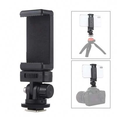  Bộ chuyển đổi ngàm gắn tripod PULUZ ren vít 1/4 inch kèm kẹp điện thoại. Sử dụng thoải mái với nhiều loại ngàm gắn camera hành động khác nhau.